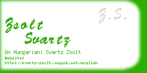 zsolt svartz business card